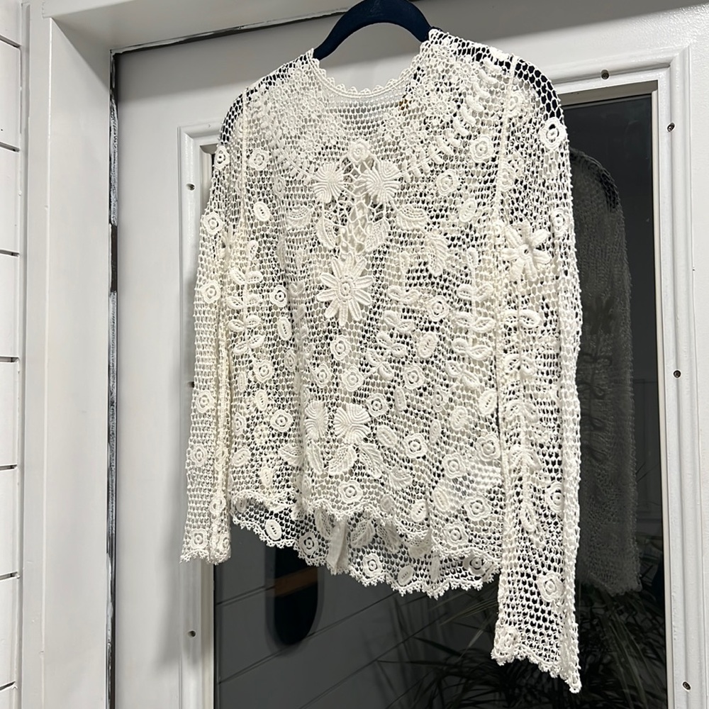 Ralph Lauren white lace crewneck size xs